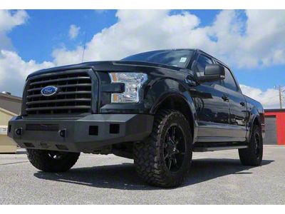 Fortis Front Bumper; Textured Black (15-17 F-150, Excluding Raptor)
