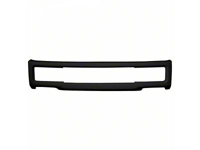 Front Bumper Center Section Cover without Tow Hook Openings; Matte Black (18-20 F-150 Lariat, XL, XLT)