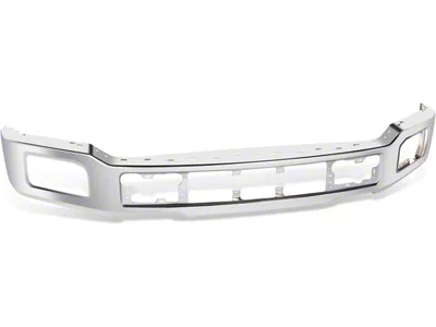 Front Bumper with Fog Light Openings; Chrome (18-20 F-150, Excluding Raptor)