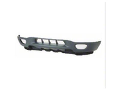 Replacement Front Bumper Lower Valance with Fog Light Openings; Gray (99-03 F-150, Excluding Lightning)