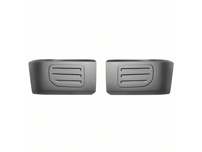 Front Bumper Side Section Cover without Fog Light Openings; Matte Black (15-17 F-150 XL, XLT, Lariat)