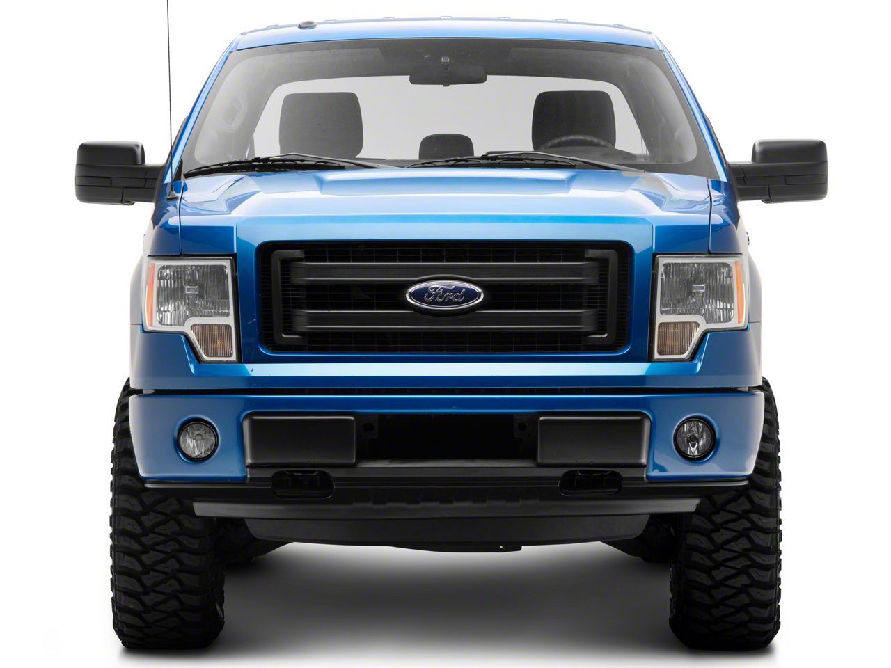 Front Bumper Lower Valance For 2007-2008 Ford F-150 4WD – Black Textured – With Tow Hook Holes