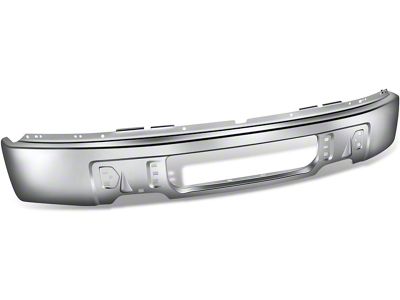 Front Bumper without Fog Light Openings; Chrome (09-14 F-150, Excluding Harley Davidson & Raptor)