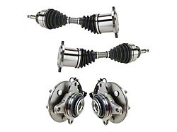 Front CV Axle Shafts and Hub Assembly Set (05-08 4WD F-150)