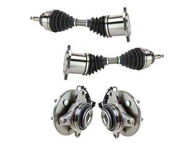 Front CV Axle Shafts and Hub Assembly Set (05-08 4WD F-150)