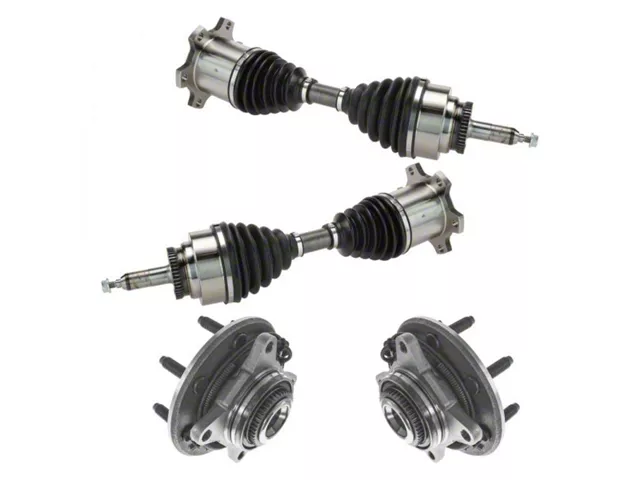 Front CV Axle Shafts and Hub Assembly Set (05-08 4WD F-150)