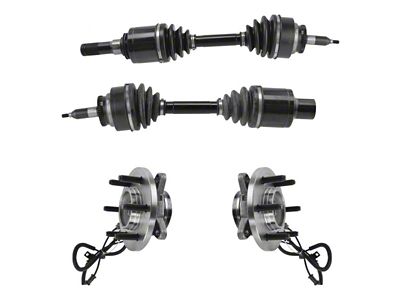 Front CV Axle Shafts and Hub Assembly Set (11-14 4WD F-150, Excluding Raptor)