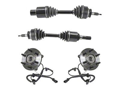 Front CV Axle Shafts and Hub Assembly Set (09-10 4WD F-150, Excluding Raptor)