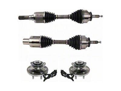 Front CV Axle Shafts and Hub Assembly Set (15-17 4WD F-150, Excluding Raptor)