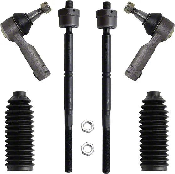 F150 Front Inner and Outer Tie Rods with Tie Rod Boots (0408 4WD F