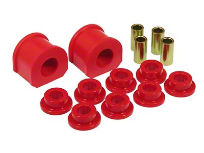 Front/Rear Sway Bar and End Link Bushing Kit; 1-1/8-Inch; Red (97-98 F-150)
