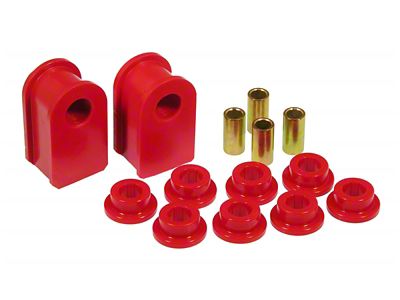 Front/Rear Sway Bar and End Link Bushing Kit; 23mm; Red (97-98 F-150)