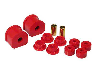 Front/Rear Sway Bar and End Link Bushing Kit; 3/4-Inch; Red (97-98 F-150)