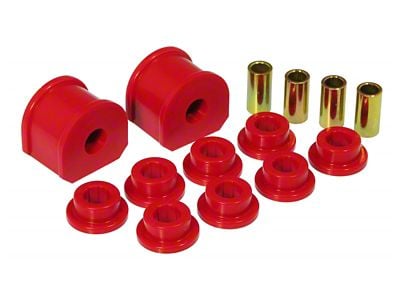 Front/Rear Sway Bar and End Link Bushing Kit; 3/4-Inch; Red (97-98 F-150)