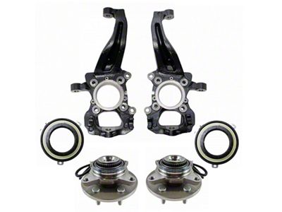 Front Steering Knuckle, Auto-Locking Hub Actuator and Hub Assembly (05-08 4WD F-150 w/ 6-Lug Wheels)