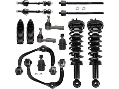 Front Strut and Spring Assemblies with Front Upper Control Arms, Sway Bar Links and Tie Rods (05-08 2WD F-150)
