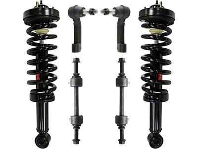 Front Strut and Spring Assemblies with Sway Bar Links and Tie Rods (09-13 4WD F-150, Excluding Raptor)