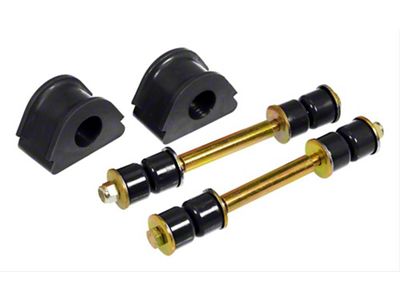 Front Sway Bar and End Link Bushing Kit; 27mm; Black (97-02 4WD F-150)