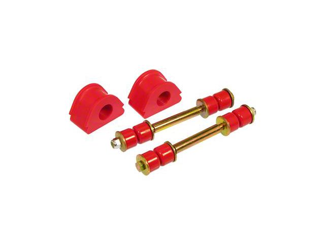 Front Sway Bar and End Link Bushing Kit; 27mm; Red (97-02 4WD F-150)