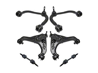 Front Upper and Lower Control Arms with Ball Joints and Sway Bar Links (09-13 4WD F-150)