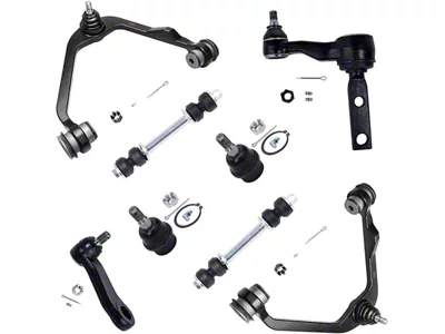 Front Upper Control Arms with Ball Joints, Idler Arm, Pitman Arm and Sway Bar Links (97-03 2WD F-150)