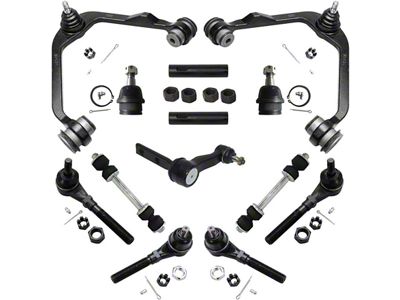 Front Upper Control Arms with Ball Joints, Idler Arm, Sway Bar Links and Tie Rods (97-03 4WD F-150)
