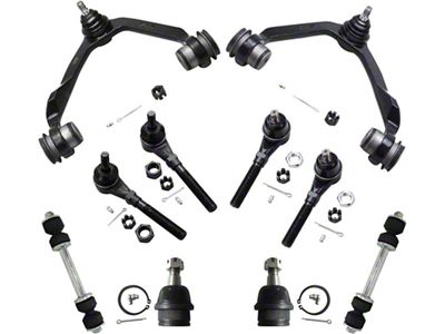 Front Upper Control Arms with Ball Joints, Sway Bar Links and Tie Rods (97-03 4WD F-150)