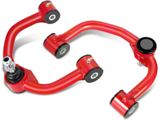 Front Upper Control Arms; Red and Black (04-20 F-150, Excluding Raptor)