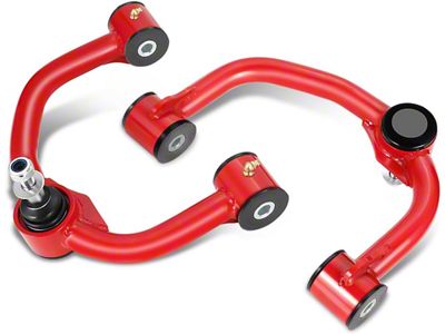 Front Upper Control Arms; Red and Black (04-20 F-150, Excluding Raptor)