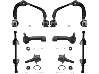 Front Upper Control Arms with Sway Bar Links and Outer Tie Rods (09-14 4WD F-150, Excluding Raptor)