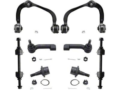 Front Upper Control Arms with Sway Bar Links and Outer Tie Rods (09-14 4WD F-150, Excluding Raptor)