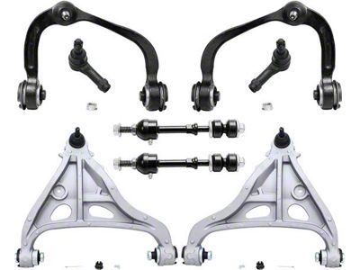 Front Upper and Lower Control Arms with Sway Bar Links and Outer Tie Rods (05-08 2WD F-150)