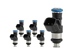 Fuel Injectors; Set of 6; Black (18-20 3.3L F-150)