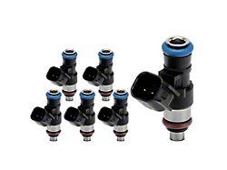 Fuel Injectors; Set of 6; Black (18-20 2.7L EcoBoost F-150)