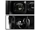 Full LED DRL Projector Headlights; Black Housing; Clear Lens (09-14 F-150 w/ Factory Halogen Headlights)
