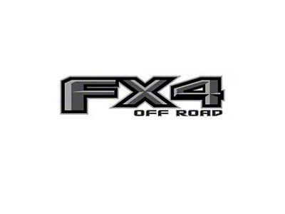 FX4 Decal; Black/Gray (15-25 F-150)