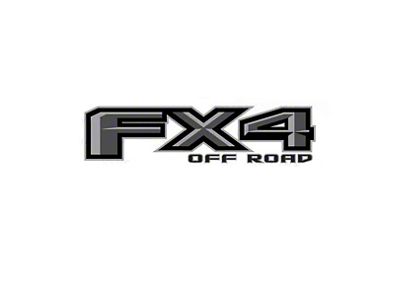 FX4 Decal; Black/Gray (15-24 F-150)