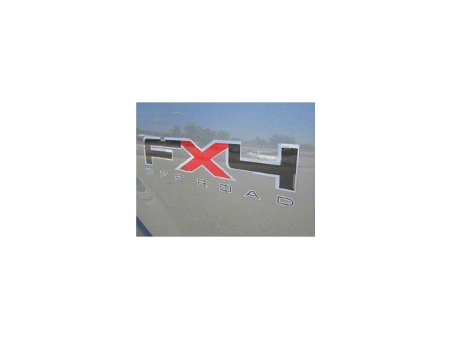 FX4 Decal; Black/Gray/Red (09-11 F-150)