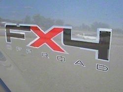 FX4 Decal; Black/Gray/Red (09-11 F-150)
