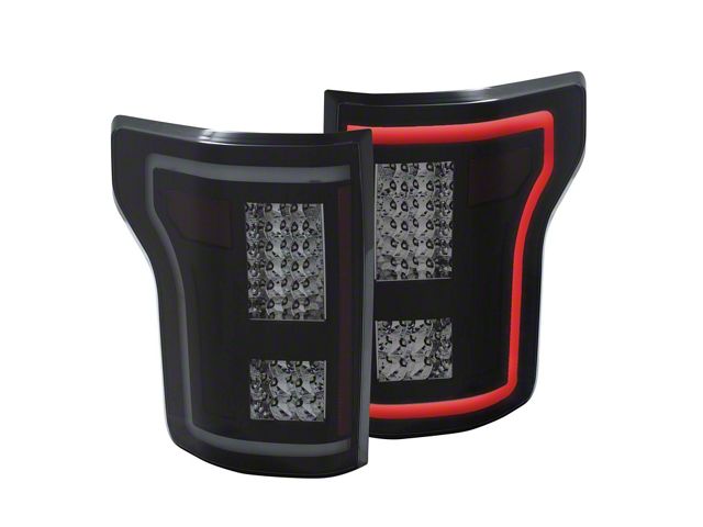 G2 LED Tail Lights; Black Housing; Smoked Lens (15-17 F-150 w/ Factory Halogen Non-BLIS Tail Lights)