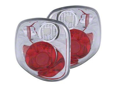 G2 Tail Lights; Chrome Housing; Clear Lens (01-03 F-150 Flareside)