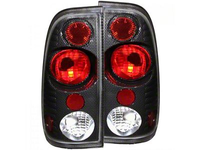 G2 Tail Lights; Carbon Fiber Housing; Clear Lens (97-03 F-150 Styleside, Excluding SuperCrew)