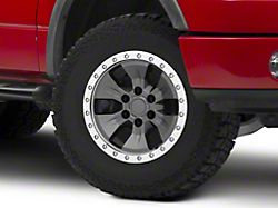 Gen2 Raptor Beadlock Style Charcoal 6-Lug Wheel; 17x8.5; 34mm Offset (04-08 F-150)