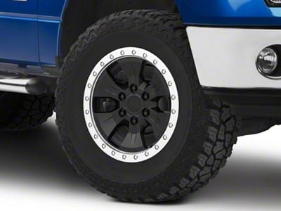 Gen2 Raptor Beadlock Style Matte Black 6-Lug Wheel; 17x8.5; 34mm Offset (09-14 F-150)