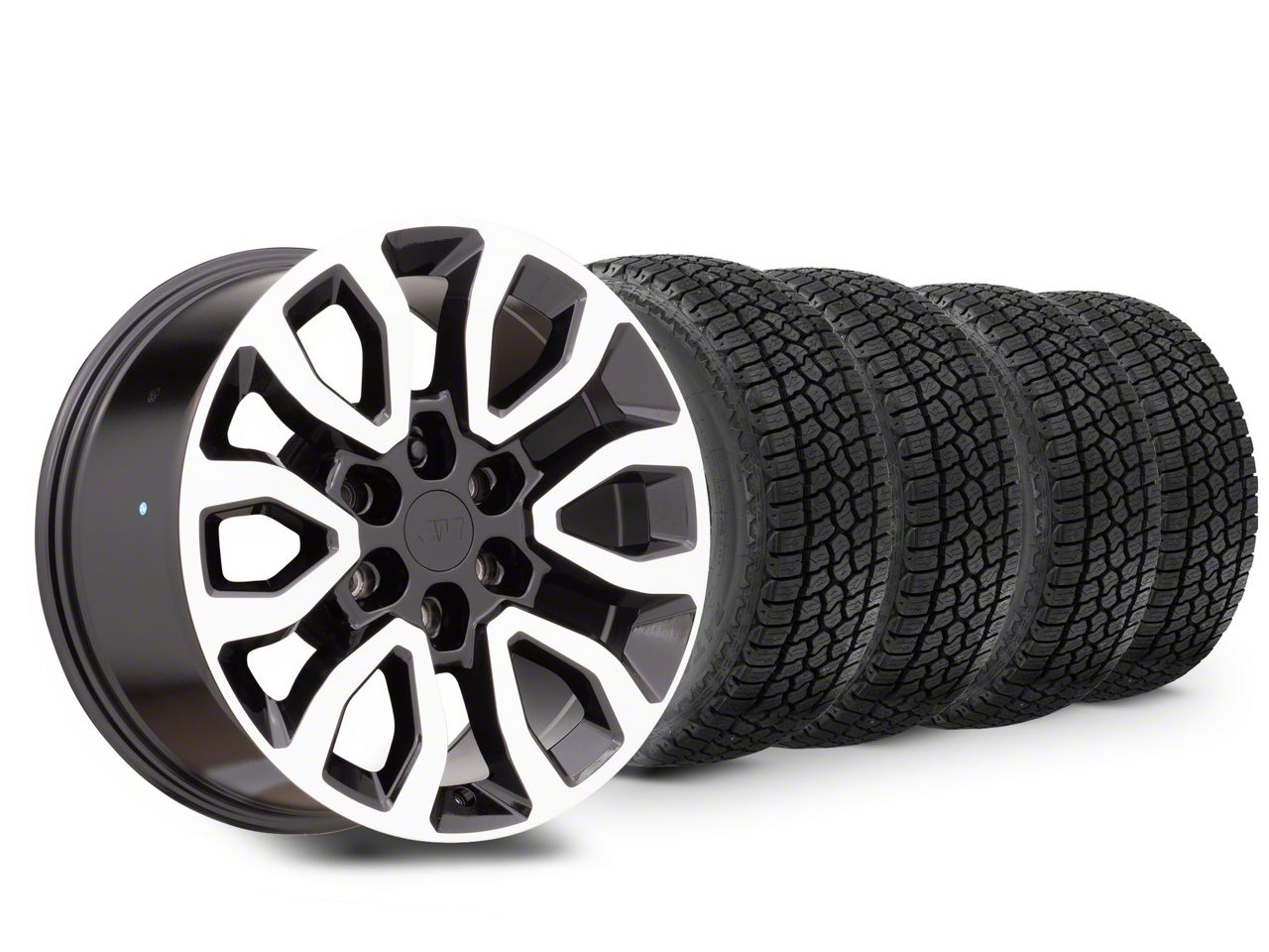 18×9 Raptor Style Wheel & 33in Milestar All-Terrain Patagonia AT/R Tire Package (15-20 F-150)