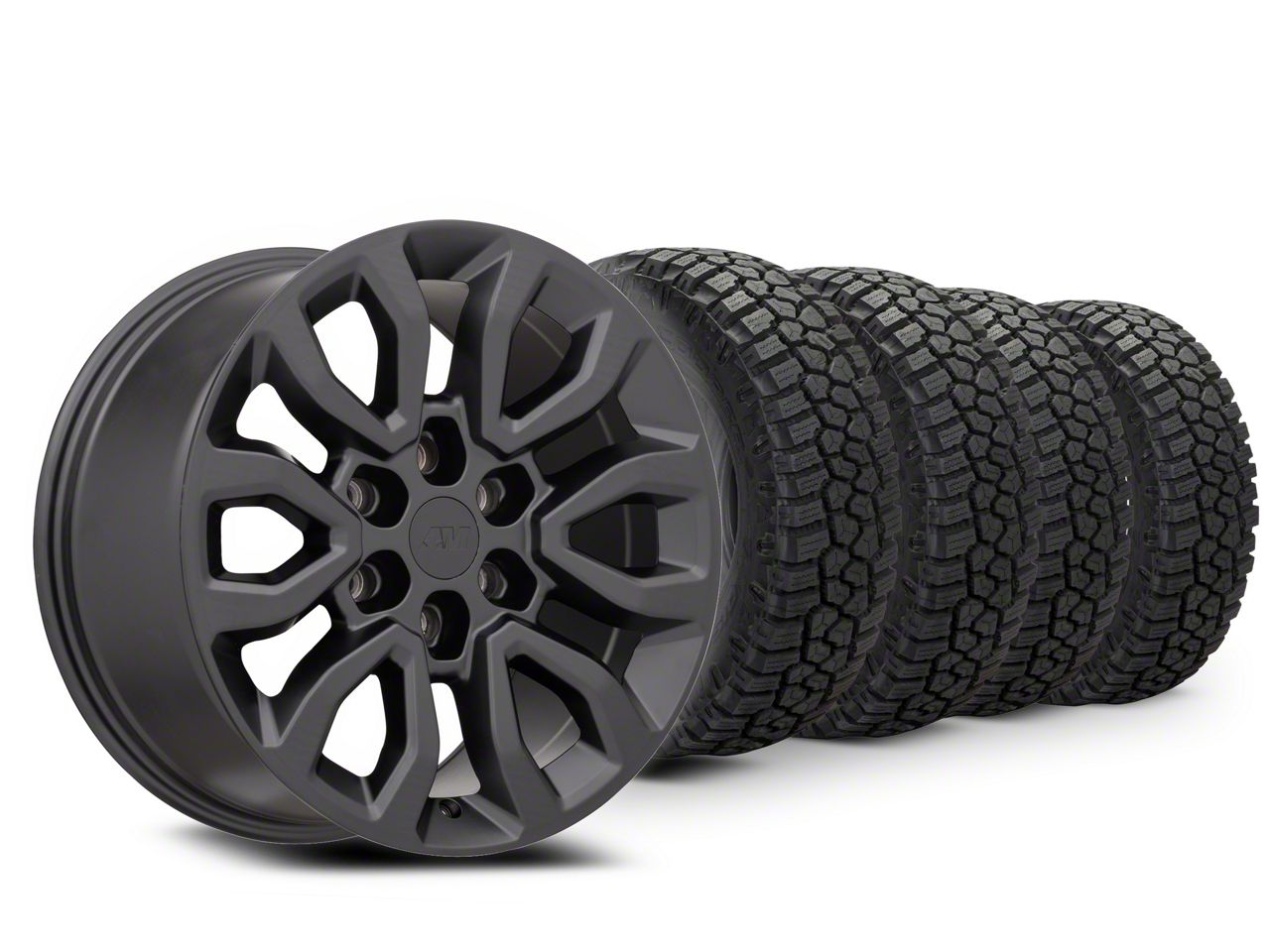 18×9 Raptor Style Wheel & 33in Cooper All-Season Discoverer Rugged Trek Tire Package (15-20 F-150)