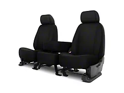 Genuine Neoprene Custom 1st Row Bench Seat Covers; Black/Black (21-24 F-150 w/ Bench Seat)