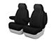 Genuine Neoprene Custom 1st Row Bucket Seat Covers; Black/Black (21-24 F-150 w/ Non-Max Recline Bucket Seats)