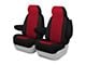 Genuine Neoprene Custom 1st Row Bucket Seat Covers; Red/Black (21-24 F-150 w/ Non-Max Recline Bucket Seats)
