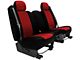 Genuine Neoprene Custom 2nd Row Bench Seat Covers; Red/Black (22-24 F-150 SuperCab)